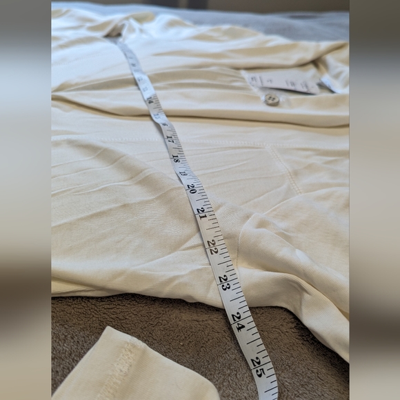 Conrad C cream white cotton cardigan XL - Picture 6 of 7